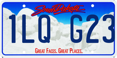 SD license plate 1LQG23