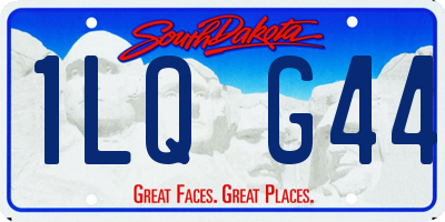 SD license plate 1LQG44