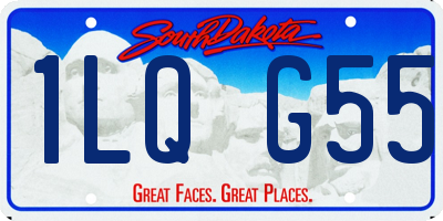 SD license plate 1LQG55
