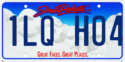 SD license plate 1LQH04