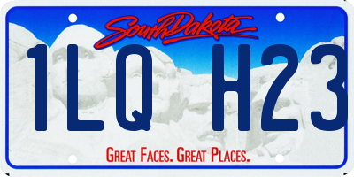 SD license plate 1LQH23