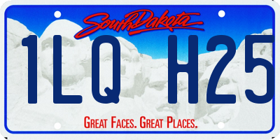 SD license plate 1LQH25