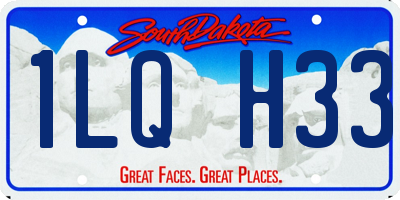 SD license plate 1LQH33