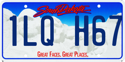 SD license plate 1LQH67