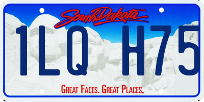 SD license plate 1LQH75