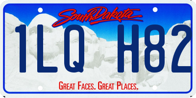 SD license plate 1LQH82