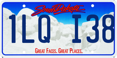 SD license plate 1LQI38