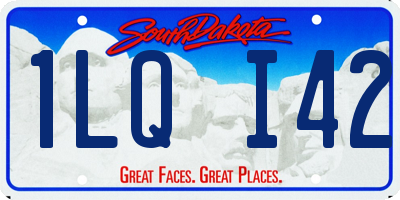 SD license plate 1LQI42