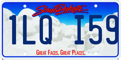 SD license plate 1LQI59