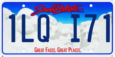 SD license plate 1LQI71