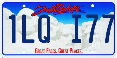 SD license plate 1LQI77