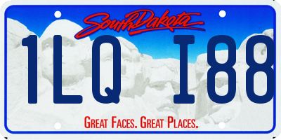 SD license plate 1LQI88