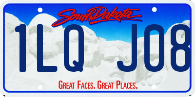 SD license plate 1LQJ08