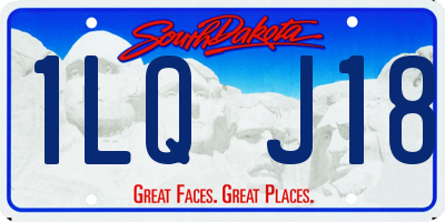 SD license plate 1LQJ18