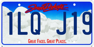 SD license plate 1LQJ19