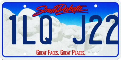 SD license plate 1LQJ22