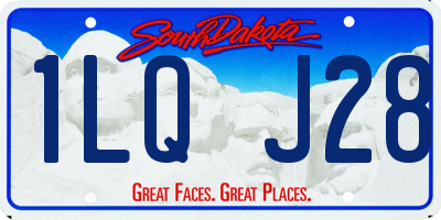 SD license plate 1LQJ28
