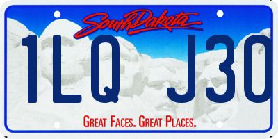 SD license plate 1LQJ30