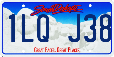 SD license plate 1LQJ38