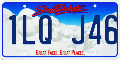 SD license plate 1LQJ46