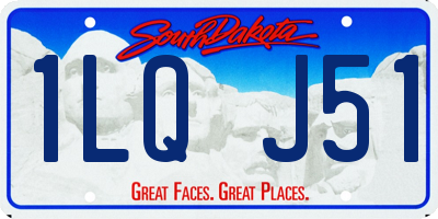 SD license plate 1LQJ51