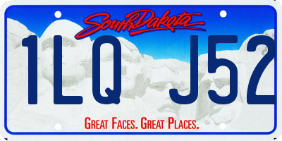 SD license plate 1LQJ52