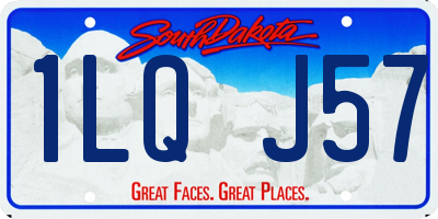 SD license plate 1LQJ57