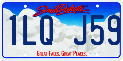 SD license plate 1LQJ59