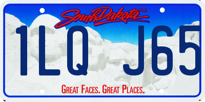 SD license plate 1LQJ65
