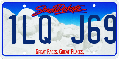SD license plate 1LQJ69