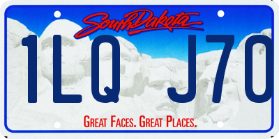 SD license plate 1LQJ70