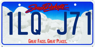 SD license plate 1LQJ71