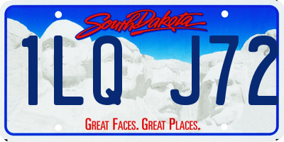 SD license plate 1LQJ72
