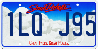 SD license plate 1LQJ95
