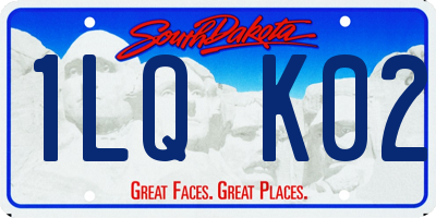 SD license plate 1LQK02