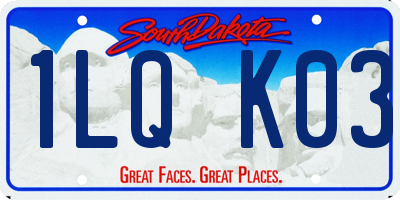 SD license plate 1LQK03