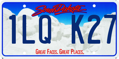 SD license plate 1LQK27