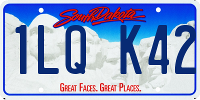 SD license plate 1LQK42