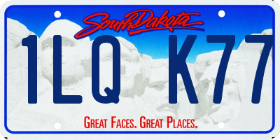 SD license plate 1LQK77