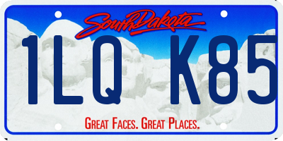 SD license plate 1LQK85