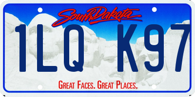 SD license plate 1LQK97