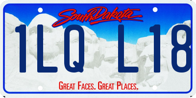 SD license plate 1LQL18