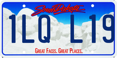 SD license plate 1LQL19