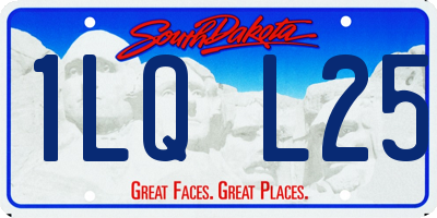 SD license plate 1LQL25