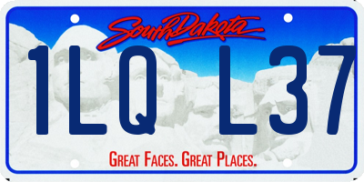SD license plate 1LQL37