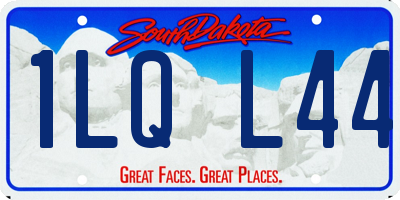 SD license plate 1LQL44