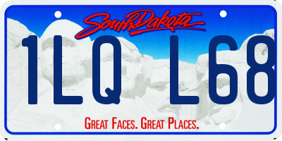 SD license plate 1LQL68