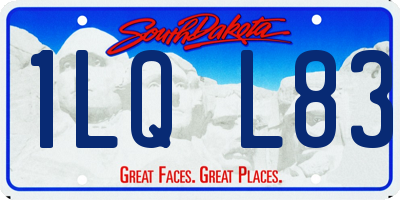 SD license plate 1LQL83