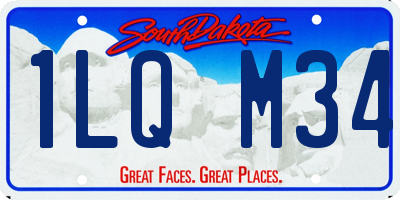SD license plate 1LQM34