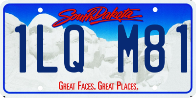 SD license plate 1LQM81